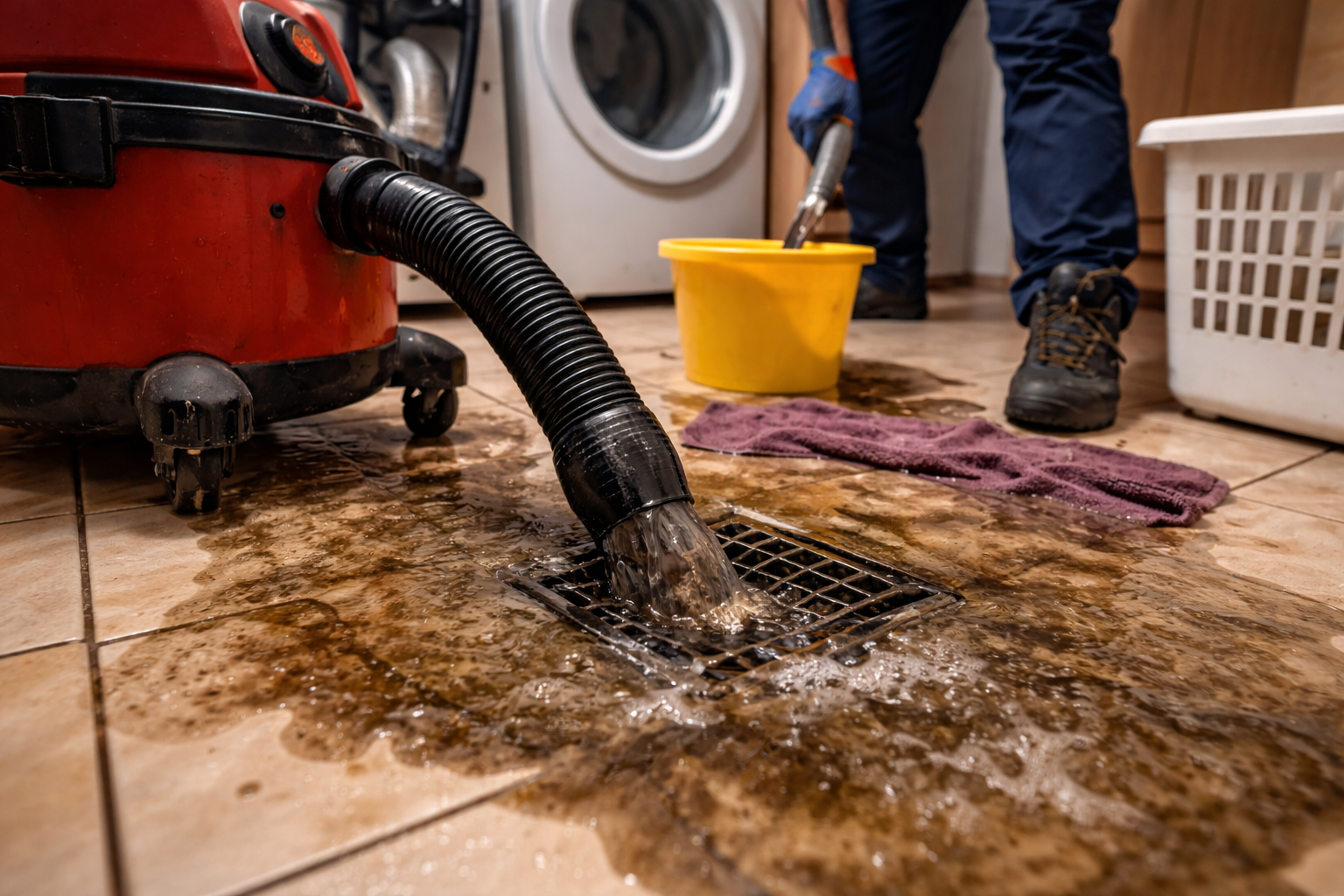 Emergency drain cleaning in York PA for an active drain backup